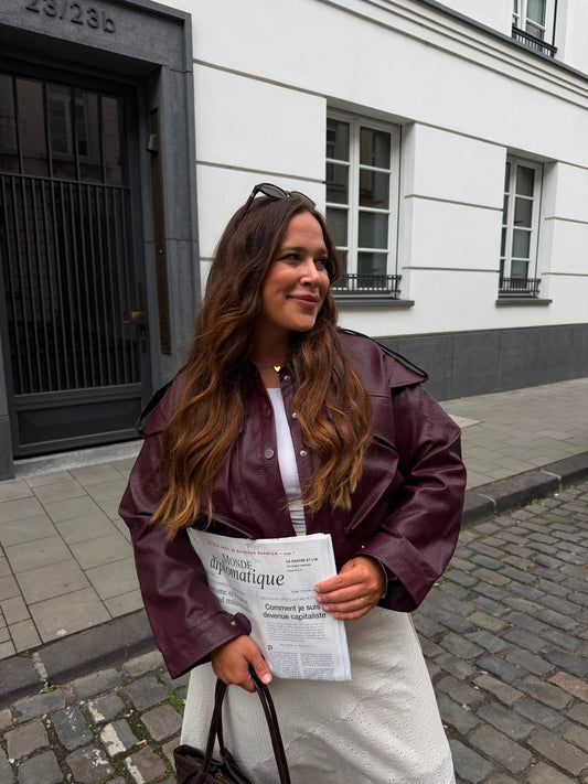 LEDERJACKE RUBI BORDEAUX