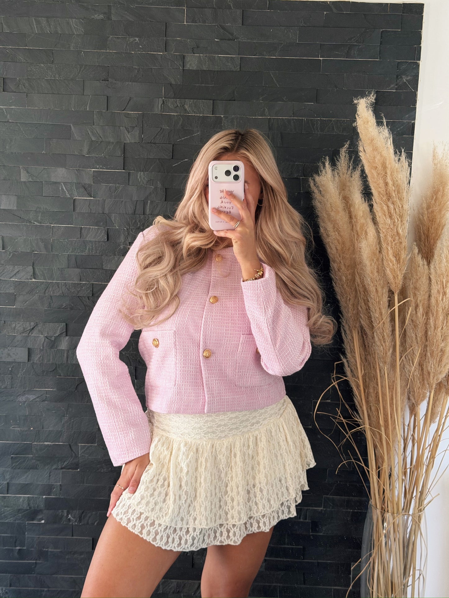 TWEED JACKE ROSÉ