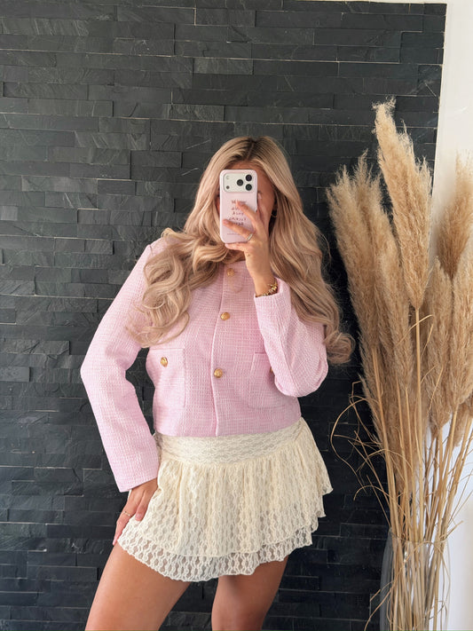 TWEED JACKE ROSÉ