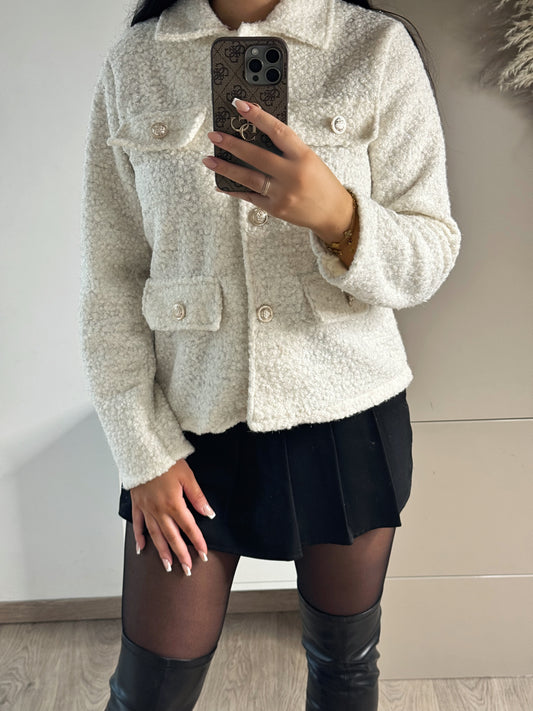 BOUCLÉ JACKE WEIẞ